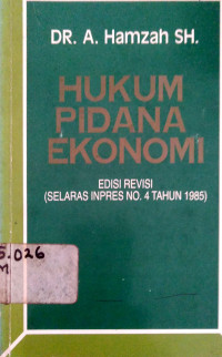 Hukum Pidana Ekonomi