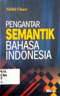 Pengantar Semantik bahasa Indonesia