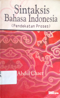 Sintaksis Bahasa Indonesia (pendekatan Proses)