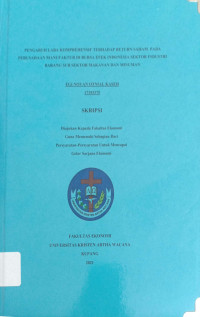 Pengaruh Laba Komprehensif terhadap Return Saham pada perusahaan manufaktur di bursa Efek  Indonesia sektor Industri barang Sub Sektor Makanan dan Minuman