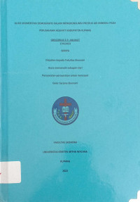 Analisis Segmentasi Demografis dalam mengkonsumsi Produk Air Mineral pada Perusahaan Aquafit Kabupaten Kupang.