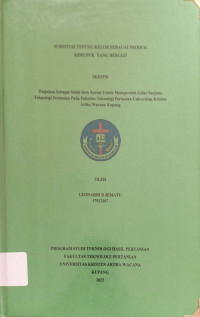 Substitusi Tepung Kelor Sebagai Produk Kerupuk yang Bergizi.