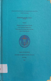 Analisis Pendapatan Asli Daerah di Kota Kupang Tahun 2015-2020