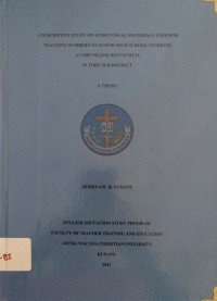 A Descriptive study on audio visual materials used for teaching numbers to junior high school students at SMP Negeri Bestaumuti in Tobu Sub-district