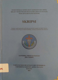 Studi tingkat kesegaran jasmani pada siswa kelas v di SD Negeri Balfai Kecamatan Kupang Tengah Kabupaten Kupang