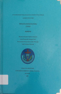 Analisis Desentralisasi dan Efektivitas Fiskal Kabupaten Ende
