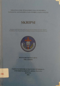 Strategi guru penjas orkes dalam membina tanggung jawab siswa pada pembelajaran online