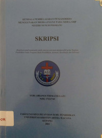 Kendala pembelajaran penjas orkes menggunakan media online pada siswa SMP Negeri Nunuh Posmanu