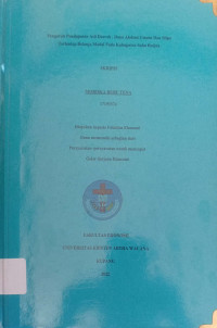 Analisis Pengaruh Motivasi Persepsi dan sikap Konsumen terhadap Keputusan Pembelian Pakaian Bekas di Pasar Inpres Naikoten I Kota Kupang