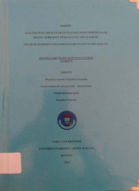 Analisis pengaruh efektivitas dan kontribusi pajak hotel terhadap pendapatan asli daerah: (Studi di pemerintah daerah kabupaten Sumba Barat)