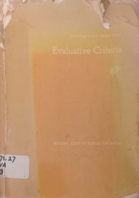EVALUATIVE CRITERIA;a Guide for school  Improvement