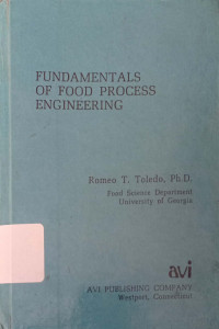 Fundamentals of Food Proces Engeneering