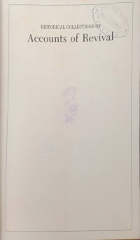 Historical Collections of Accounts of Revival