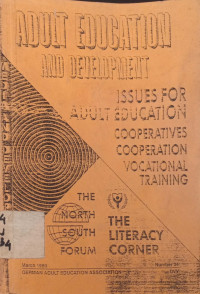 ADULT EDUCATION AND DEVELOPMENT: Issues for Adult Education Cooperatives, Cooperation, vocational, Training. Number 34