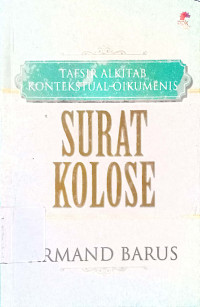 Tafsir Alkitab kontekstual-oikumenis surat kolose