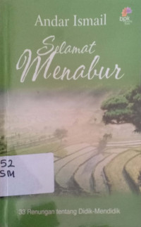 Selamat Menabur:33 renungan tentang didik-mendidik